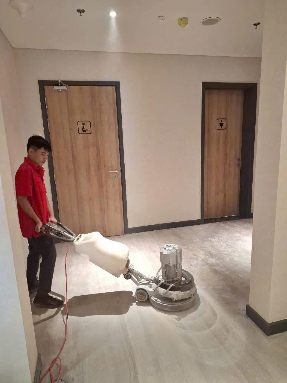 Phục hồi đánh bóng sàn đá tại Nha Trang